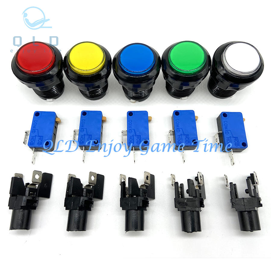 Arcade Games And Vending - 12 boutons poussoirs d'arcade LED lumineux