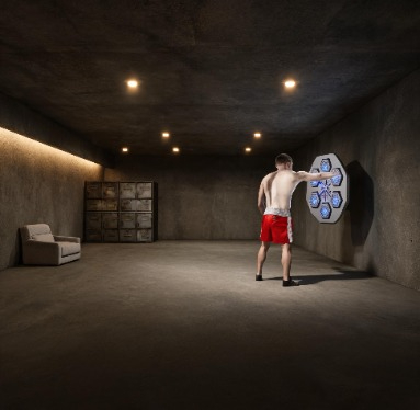 Arcade Games & Vending Co - Machine de boxe musicale intelligente pour